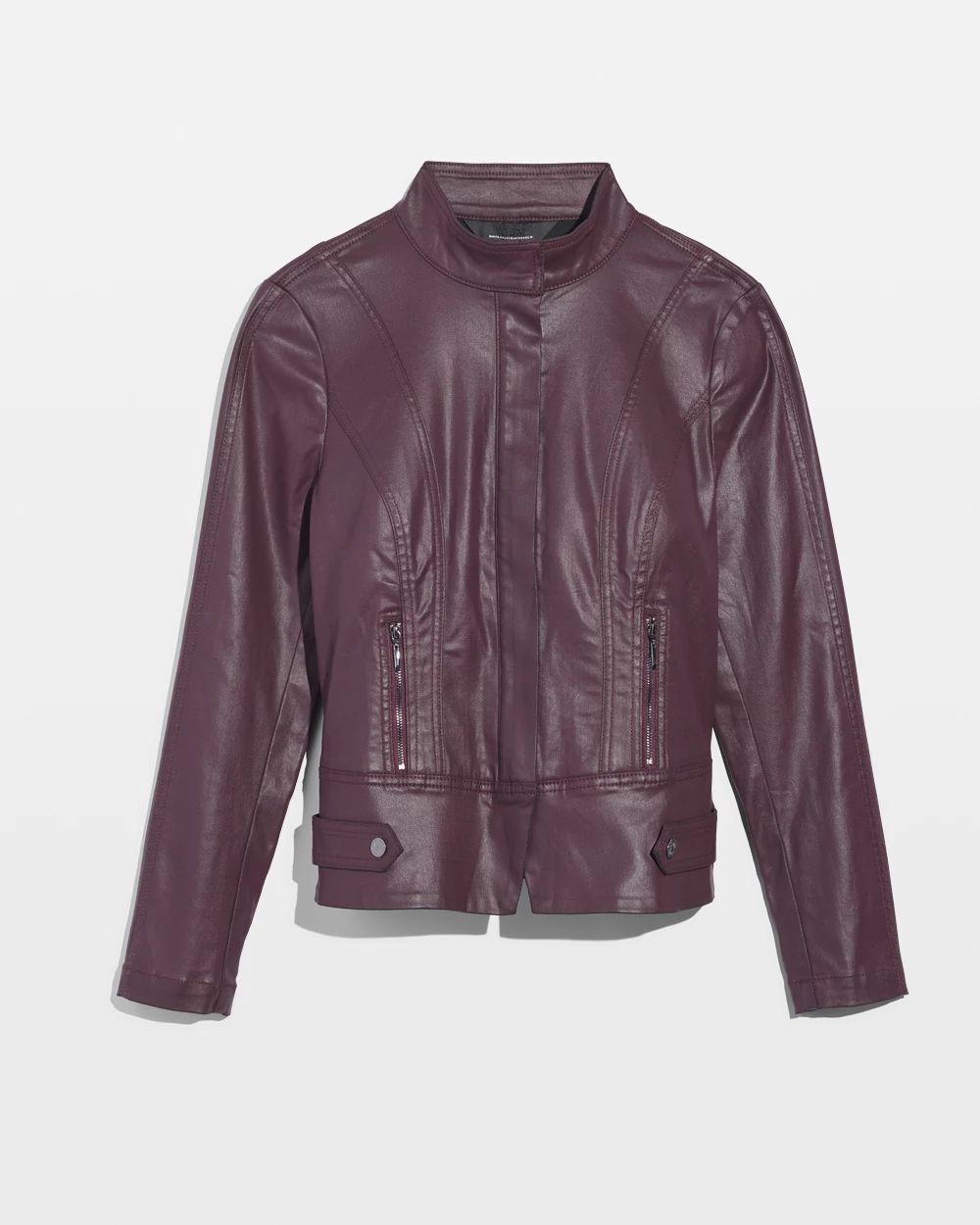 Coated Biker Jacket | White House Black Market